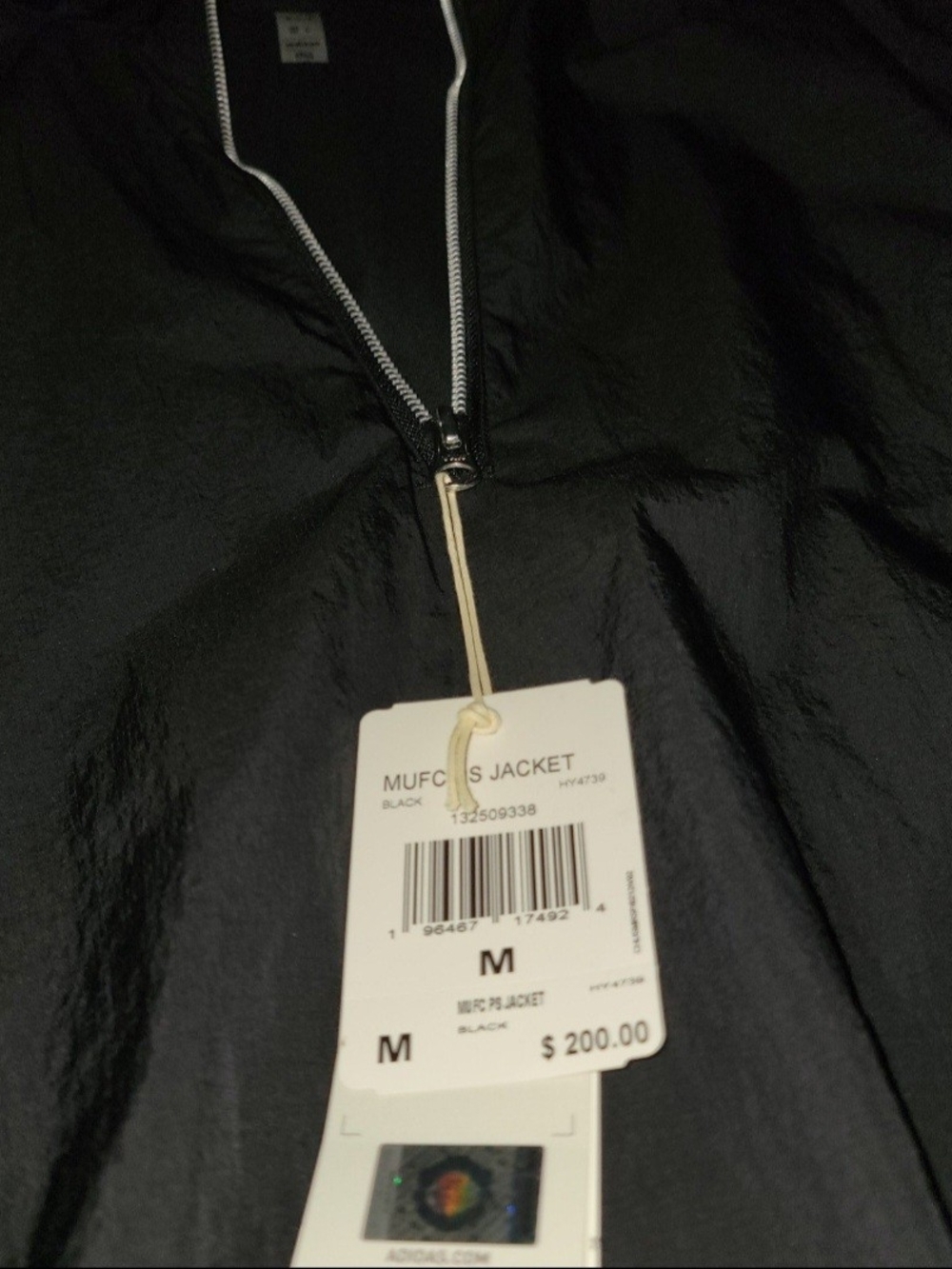 adidas Manchester United x Peter Saville Jacket Black Size M HY4739 - Picture 5 of 10